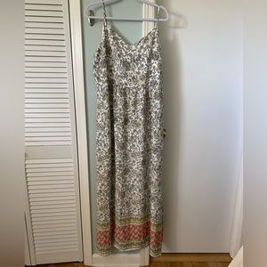 Loft Floral print maxi dress.